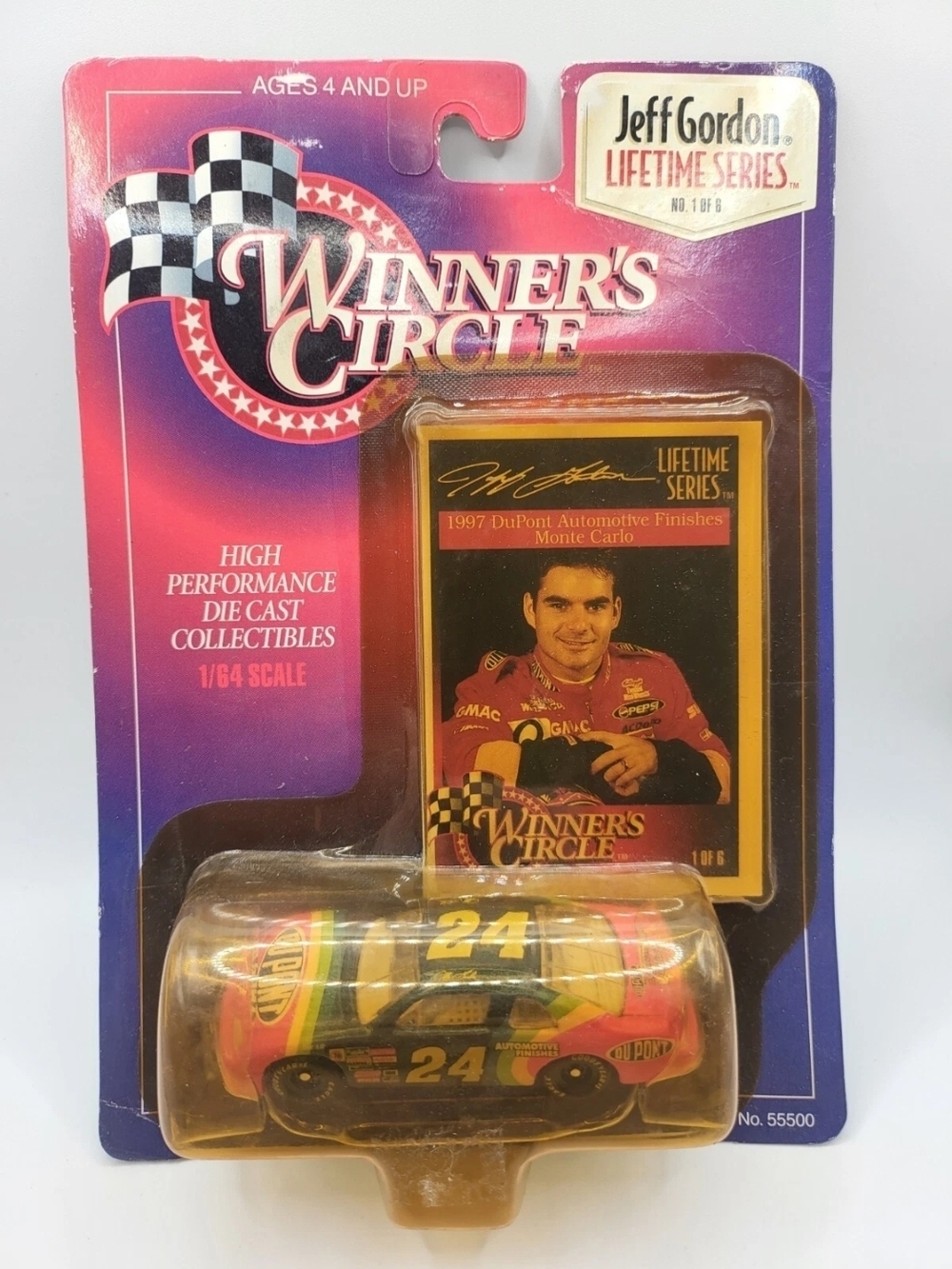 1997 Winner's Circle 1:64 Diecast Jeff Gordon #24 Lifetime Series No. 1 Of 6